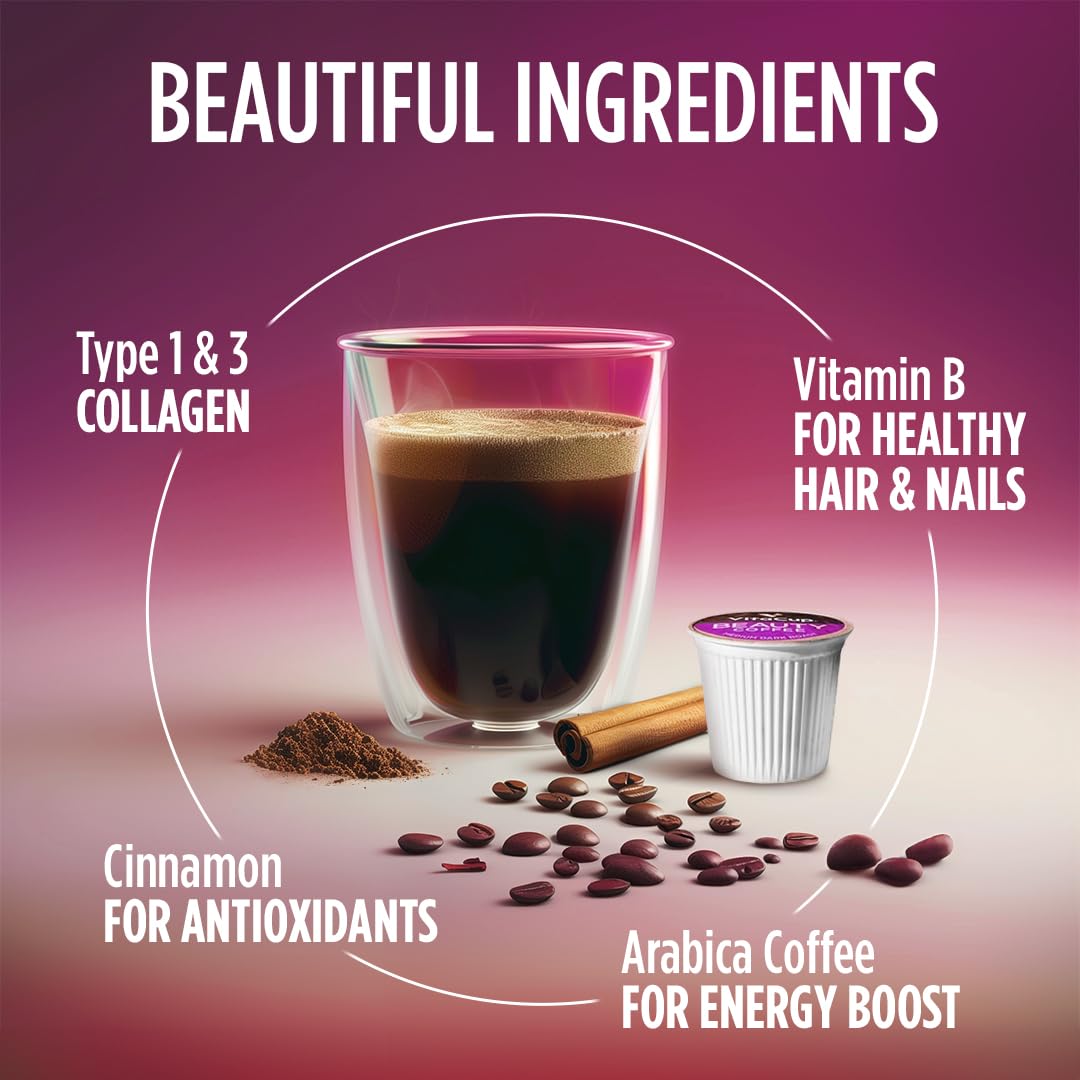 Amazon.com: VitaCup Beauty Collagen Coffee Pods for Hair, Skin